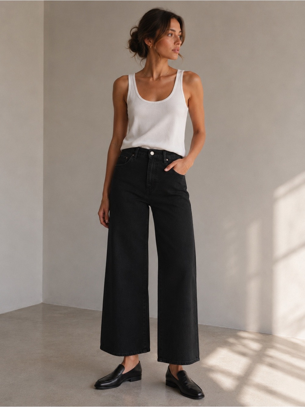 Toteme Wide Leg Black Denim NWOT